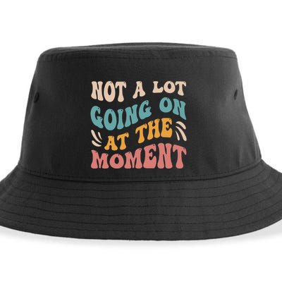 Not a Lot Going on at the Moment Cool Retro Sustainable Bucket Hat