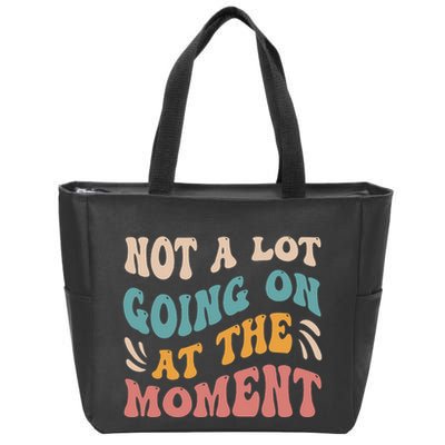 Not a Lot Going on at the Moment Cool Retro Zip Tote Bag