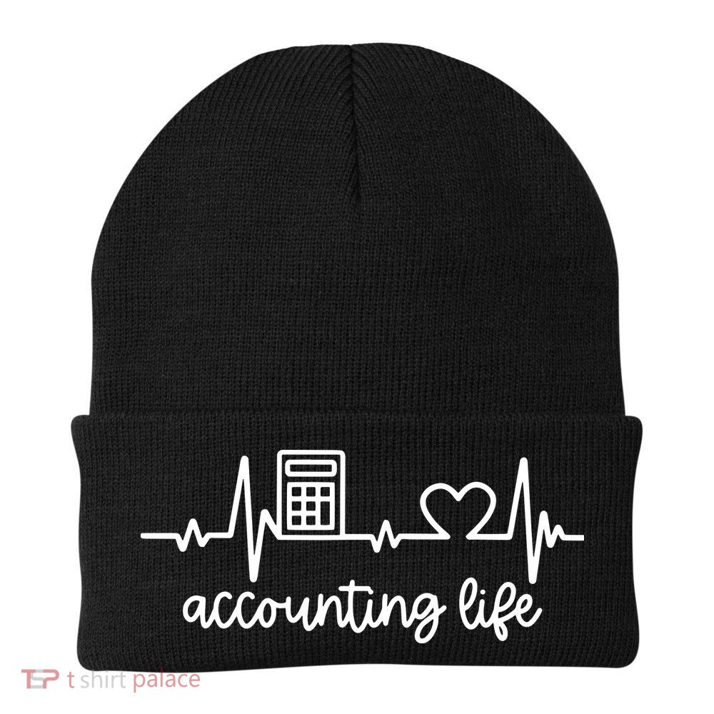 Novelty Accounting Life Heartbeat Accountant Tax Season Beanie