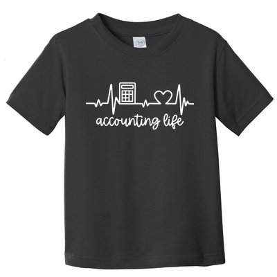 Novelty Accounting Life Heartbeat Accountant Tax Season Toddler T-Shirt