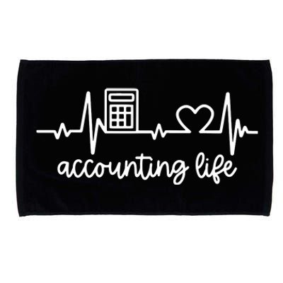 Novelty Accounting Life Heartbeat Accountant Tax Season Microfiber Hand Towel