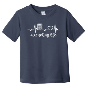 Novelty Accounting Life Heartbeat Accountant Tax Season Toddler T-Shirt