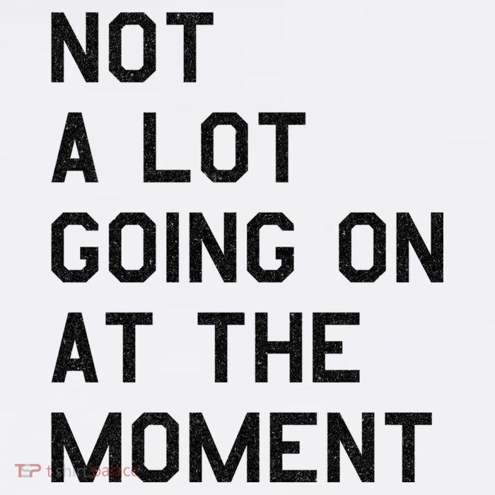 Not A Lot Going On At The Moment Button