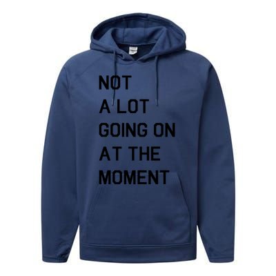 Not A Lot Going On At The Moment Performance Fleece Hoodie