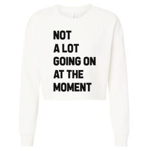 Not A Lot Going On At The Moment Cropped Pullover Crew