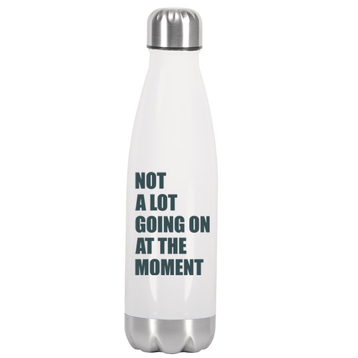 Not A Lot Going On At The Moment Humor Stainless Steel Insulated Water Bottle