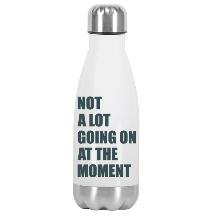 Not A Lot Going On At The Moment Humor Stainless Steel Insulated Water Bottle