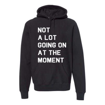 Not A Lot Going On At The Moment Premium Hoodie