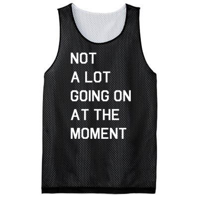 Not A Lot Going On At The Moment Mesh Reversible Basketball Jersey Tank