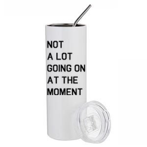 Not A Lot Going On At The Moment Stainless Steel Tumbler