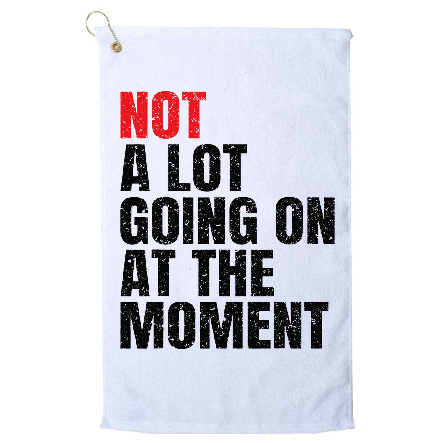 Not a Lot Going on at the Moment Vintage Golf Towel