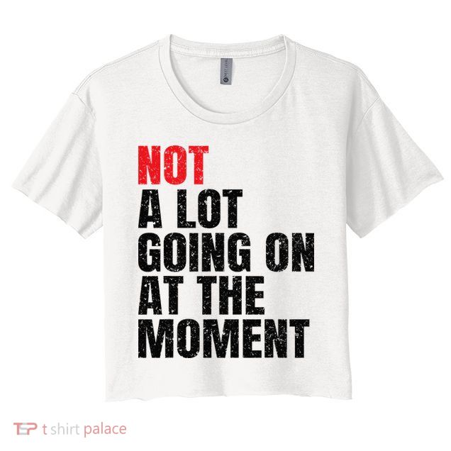 Not a Lot Going on at the Moment Vintage Crop Top