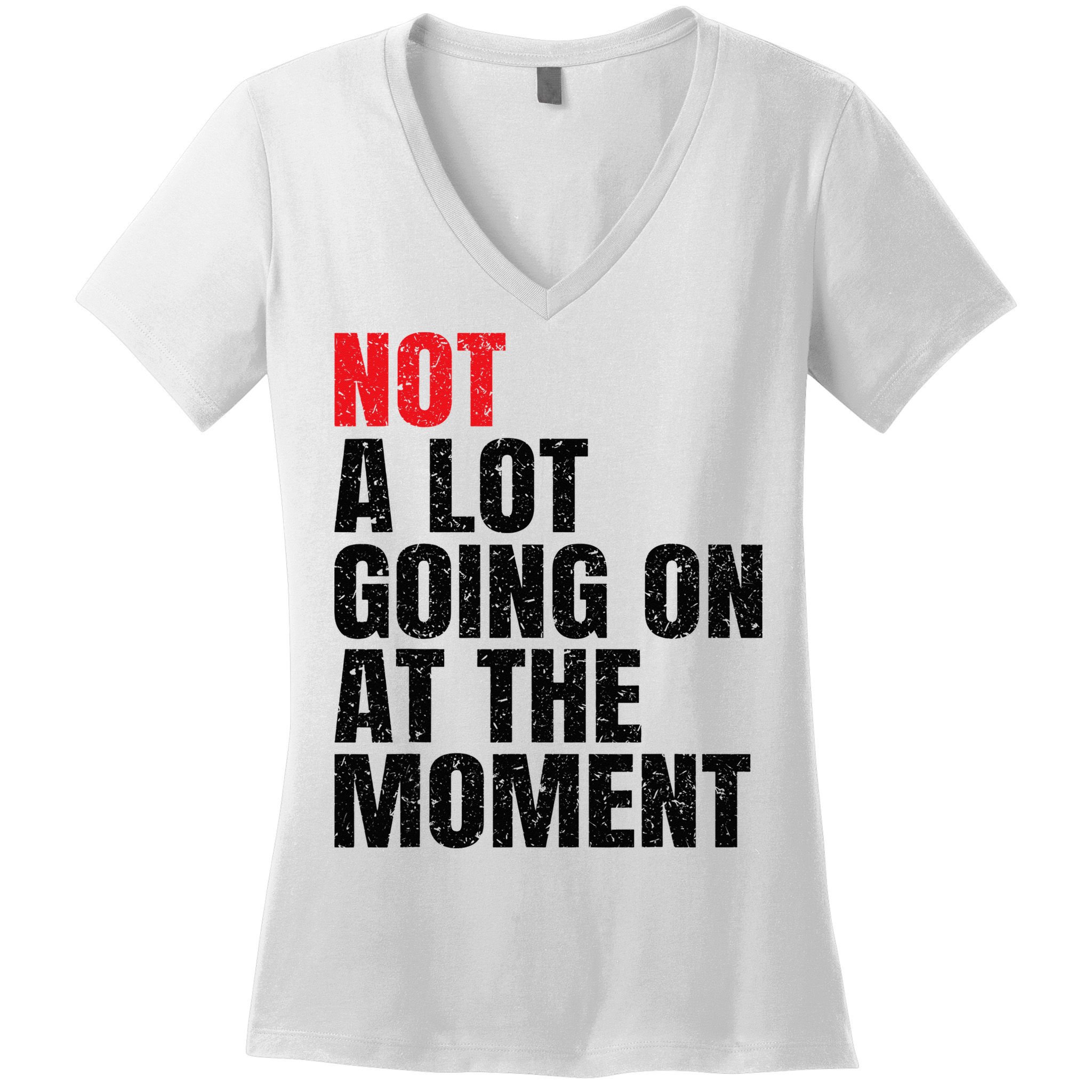 Not a Lot Going on at the Moment Vintage Women's V-Neck T-Shirt