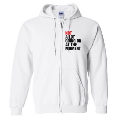 Not a Lot Going on at the Moment Vintage Full Zip Hoodie