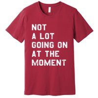 Not A Lot Going On At The Moment Funny Gift Premium T-Shirt