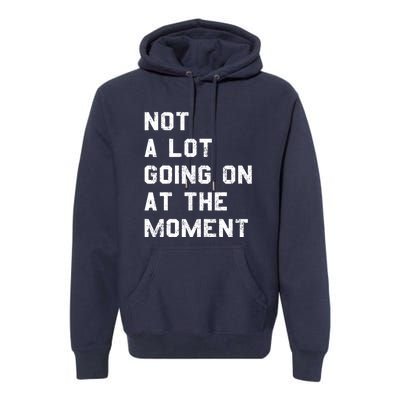 Not A Lot Going On At The Moment Funny Gift Premium Hoodie