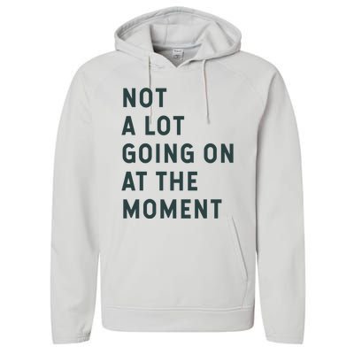 Not A Lot Going On At The Moment Performance Fleece Hoodie