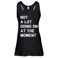 Not A Lot Going On At The Moment Fun Trending Gift Ladies Essential Flowy Tank