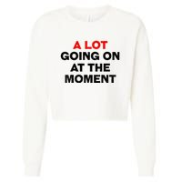 Not A Lot Going On At The Moment Cropped Pullover Crew