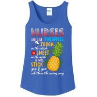 Nurses Are Like Pineapples Funny Nursing Gift Ladies Essential Tank