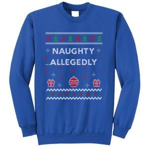 Naughty Allegedly Lawyer Funny Attorney Ugly Christmas Cool Gift Sweatshirt