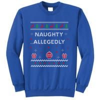 Naughty Allegedly Lawyer Funny Attorney Ugly Christmas Cool Gift Sweatshirt