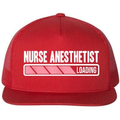 Nurse Anesthetist Loading New Nurse Anesthetist CRNA Flat Bill Trucker Hat