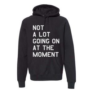 Not A Lot Going On At The Moment Premium Hoodie