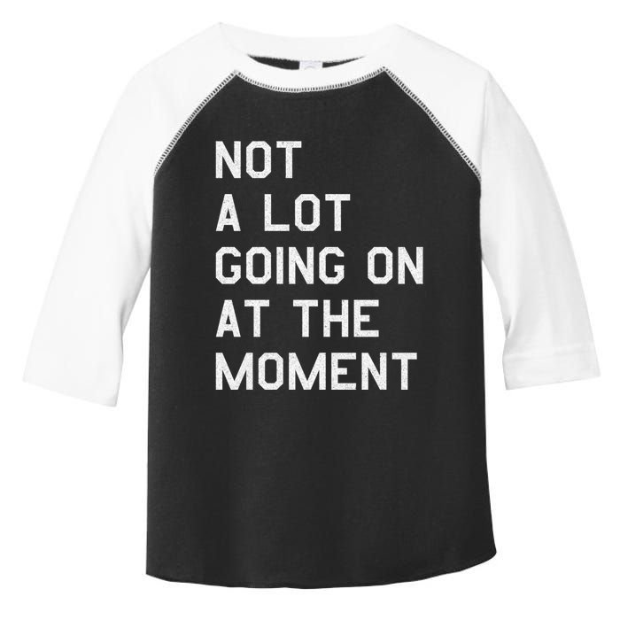 Not A Lot Going On At The Moment Toddler Fine Jersey T-Shirt