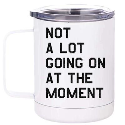 Not A Lot Going On At The Moment 12 oz Stainless Steel Tumbler Cup