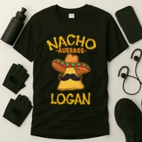 Nacho Average Logan Personalized Name Funny Taco T-Shirt