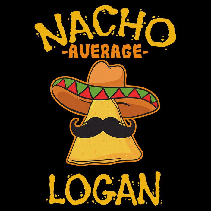 Nacho Average Logan Personalized Name Funny Taco T-Shirt
