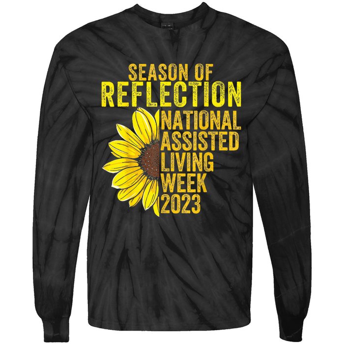 National Assisted Living Week Season Of Reflection Tie-Dye Long Sleeve Shirt