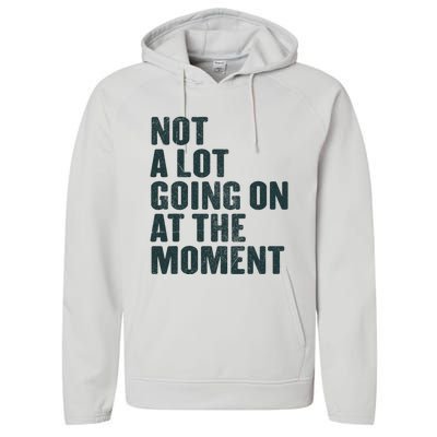 Not A Lot Going On At The Moment Performance Fleece Hoodie