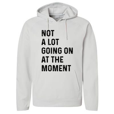 Not A Lot Going On At The Moment Performance Fleece Hoodie