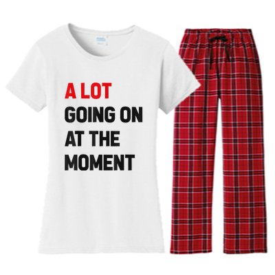 Not A Lot Going On At The Moment Women's Flannel Pajama Set