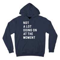 Not A Lot Going On At The Moment Hoodie