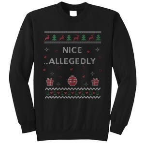 Nice Allegedly Lawyer Funny Attorney Ugly Christmas Sweatshirt