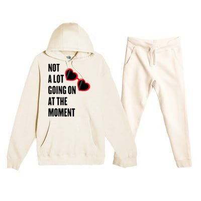 Not A Lot Going On At The Moment Premium Hooded Sweatsuit Set