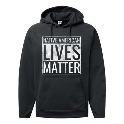 Native American Lives Matter Indigenous Peoples' Day Performance Fleece Hoodie