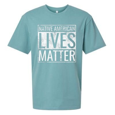 Native American Lives Matter Indigenous Peoples' Day Sueded Cloud Jersey T-Shirt