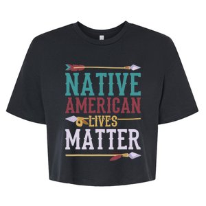 Native American Lives Matter Native American Design Bella+Canvas Jersey Crop Tee