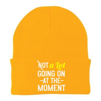 Not A Lot Going On At The Moment Knit Cap Winter Beanie