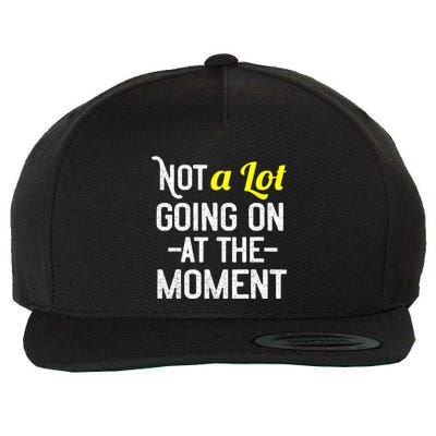 Not A Lot Going On At The Moment Wool Snapback Cap