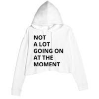 Not A Lot Going On At The Moment Crop Fleece Hoodie