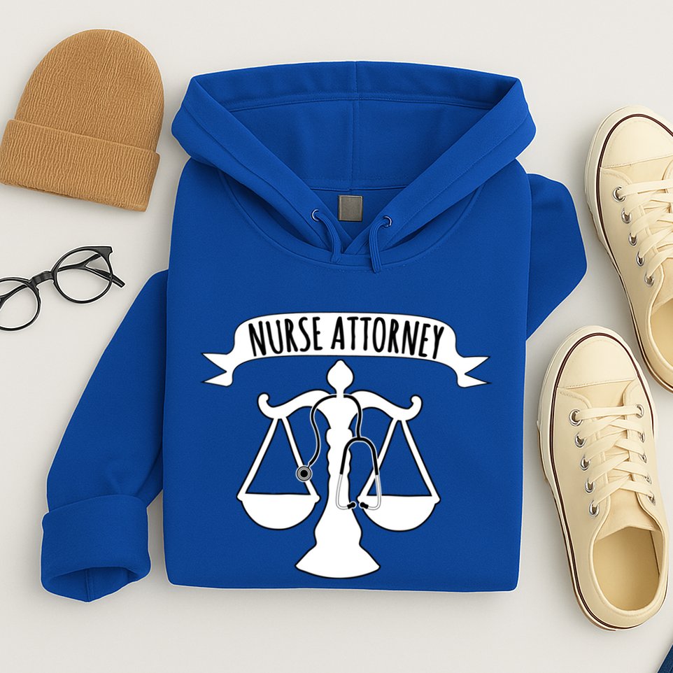 Nurse Attorney LawyerS Scales Of Justice And Stethoscope Rn Funny Gift Hoodie