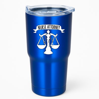 Nurse Attorney LawyerS Scales Of Justice And Stethoscope Rn Funny Gift Tumbler