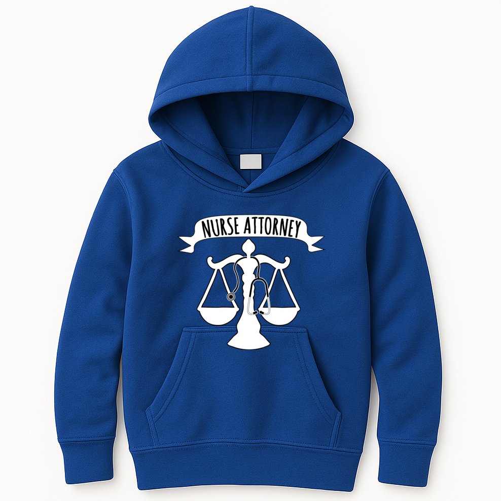 Nurse Attorney LawyerS Scales Of Justice And Stethoscope Rn Funny Gift Kids Hoodie