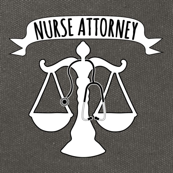Nurse Attorney LawyerS Scales Of Justice And Stethoscope Rn Funny Gift Cotton Canvas Backpack