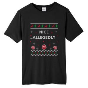 Nice Allegedly Lawyer Funny Attorney Design Ugly Christmas Funny Gift Tall Fusion ChromaSoft Performance T-Shirt